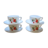 4 espresso cups from vintage Arcopal