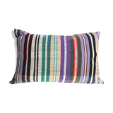 Cushion with stripes and wax