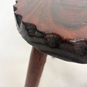 tripod stool with raw charm