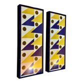 Paire de grandes appliques "design scandinave".