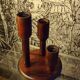 Temde Leuchten lamp in blackened pine