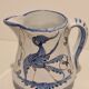 Moustier milk pot decorating blue birds