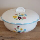 Tureen 50s Salins model Jocelyne - flowers