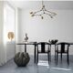 Gold-colored aluminum table lamp, contemporary work.