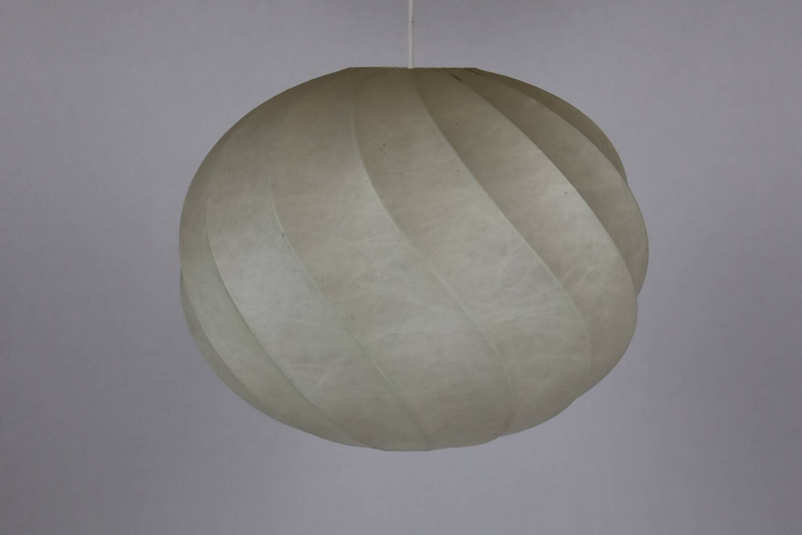 Midcentury cocoon swirl hanging pendant lamp, Germany 1960s