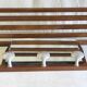 Solid wood and chrome metal coat rack - mid 20th century.
