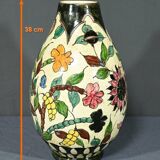 Polychrome Earthenware Vase, signed J.Massier, Vallauris – Early 20th Century