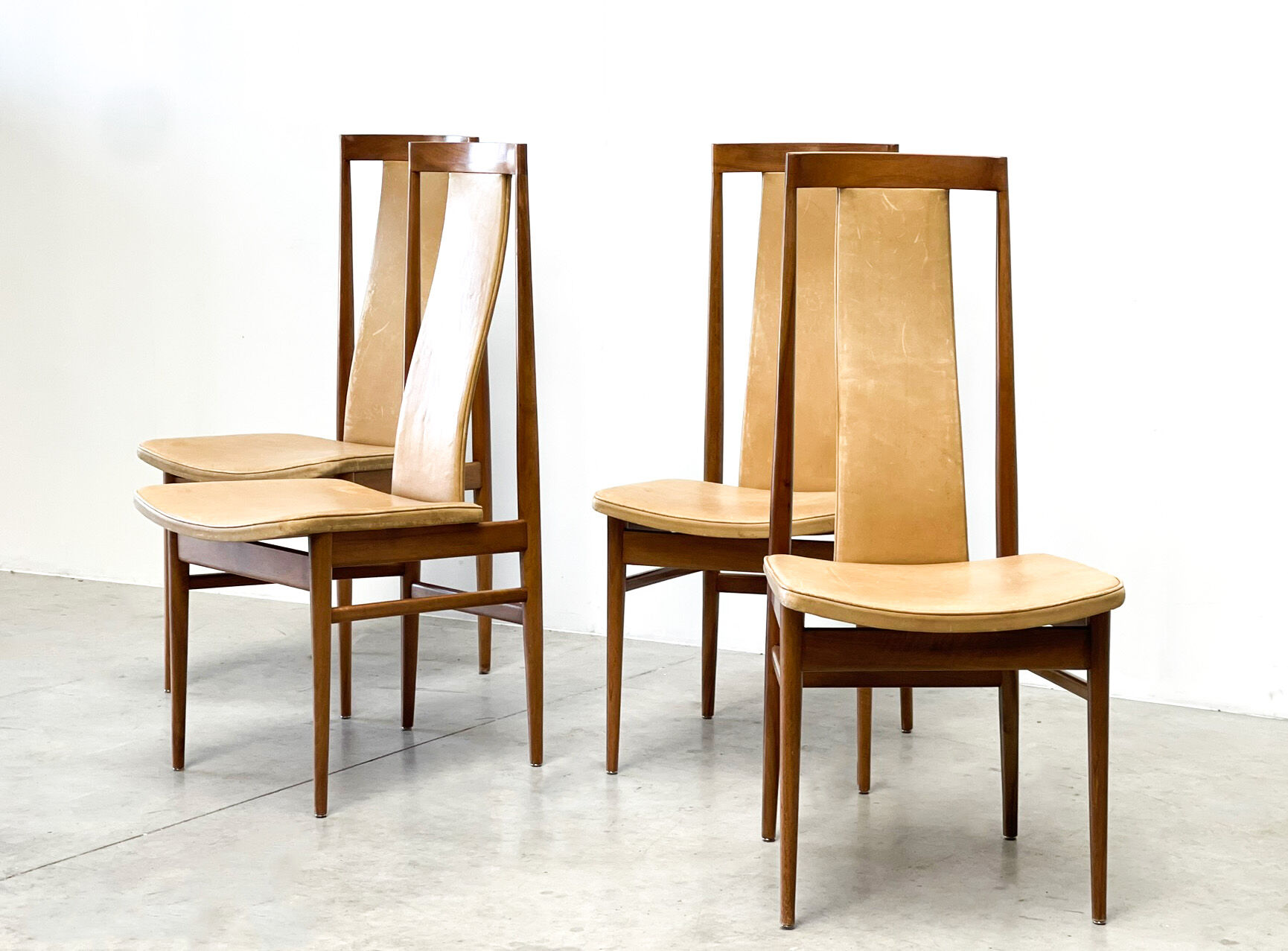 Oak dining chairs 1960s