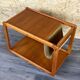 60s 70s teak table side table newspaper stand Danish Design Denmark