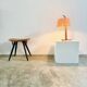 Natural Fibre & Teak Wood Table Lamp By Ib Fabiansen For Fog & Mørup, Denmark 1950S