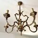 Golden bronze chandelier in Louis XV style