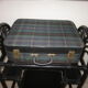 Vintage suitcase scottish fabric