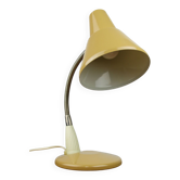 Lampe de bureau réglable en métal peint au sable et bras spiral chromé, années 1970