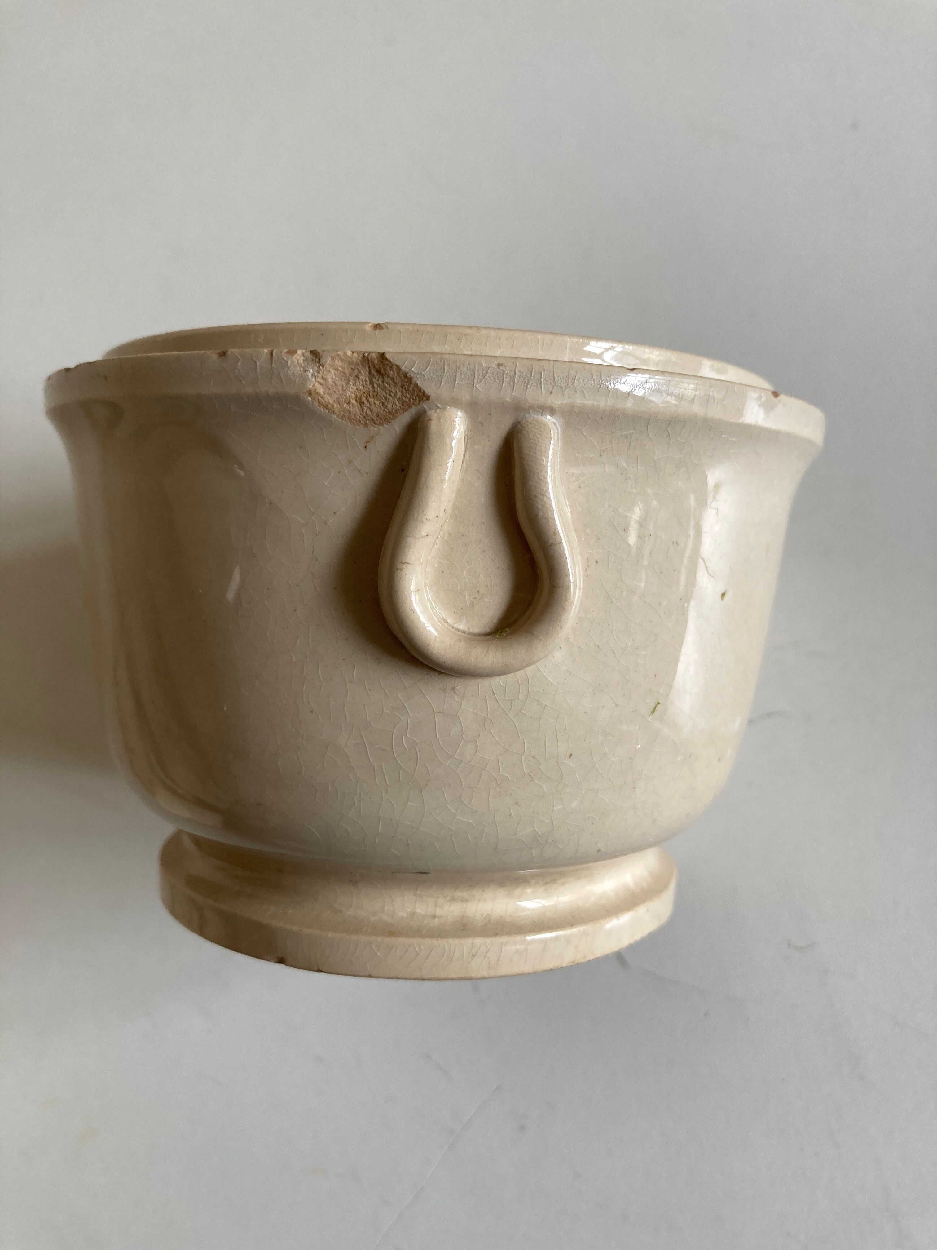 Pot de faïence directoire de digoin et sarreguemines néo classique 1860