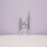 Vintage chrome tube wall lamp