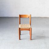 Rustic dining chairs, Italy, 1960's