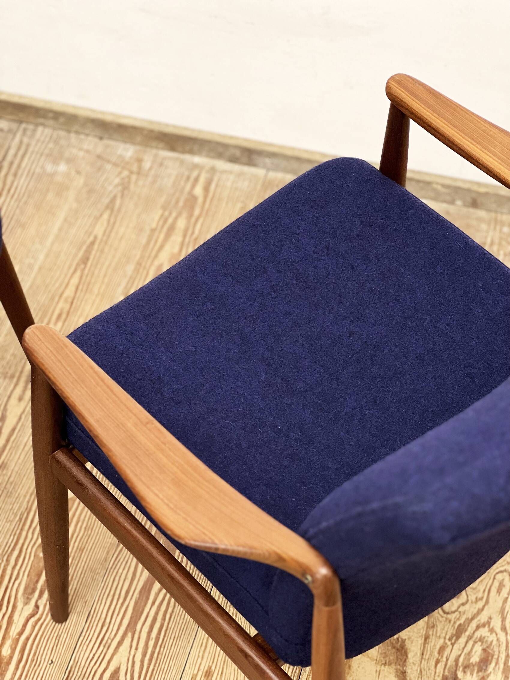 Two Mid-Century Modern Teak Armchairs by Hartmut Lohmeyer for Wilkhahn, 1950s