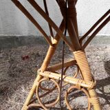 Floor lamp 60s design rattan