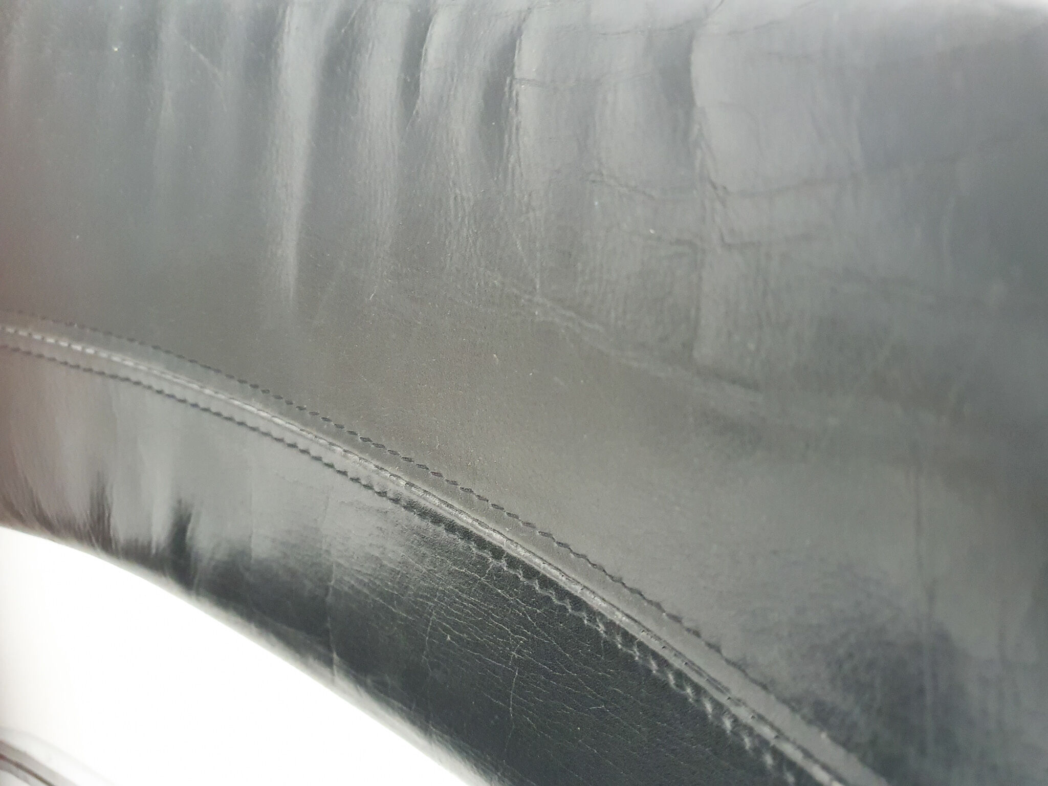 Set of five chrome and leather dining chairs by Aryform, Sweden 1970's