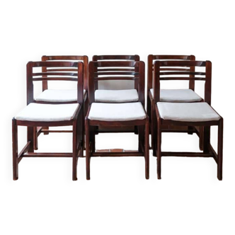 6 chaises scandinaves 70s