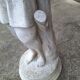 Antique cherub statue for garden, vintage plant holder