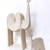 Italian ceramic camel duo, 1970