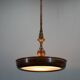 Large Wooden Art Deco Chandelier, 1930s