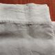 Antique linen sheet Floral monograms M R