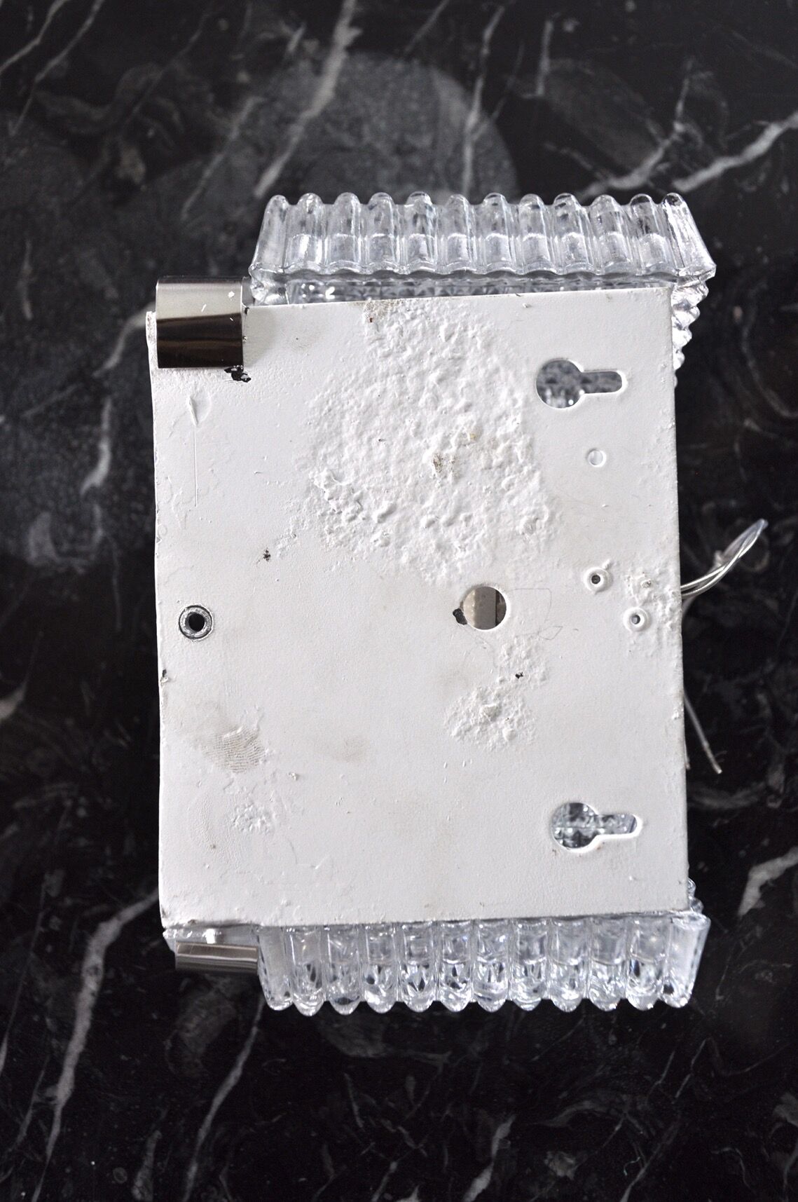 Wall lamp by Kaiser Leuchten in frosted glass Germany 1960