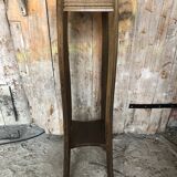 Vintage Wooden High Bolster Side Table #A605