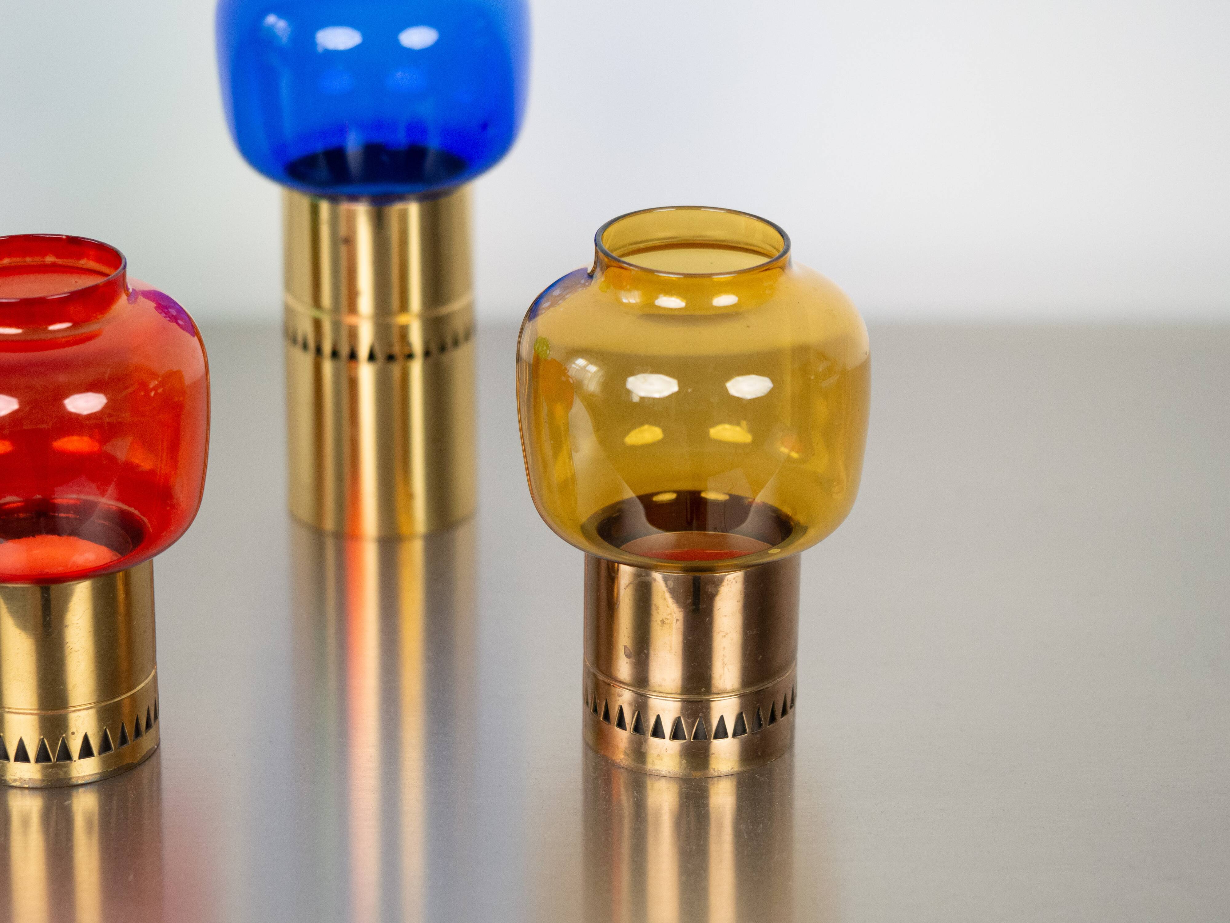 Very rare set of 4 vintage Lotta candleholders by Hans-Agne Jakobsson