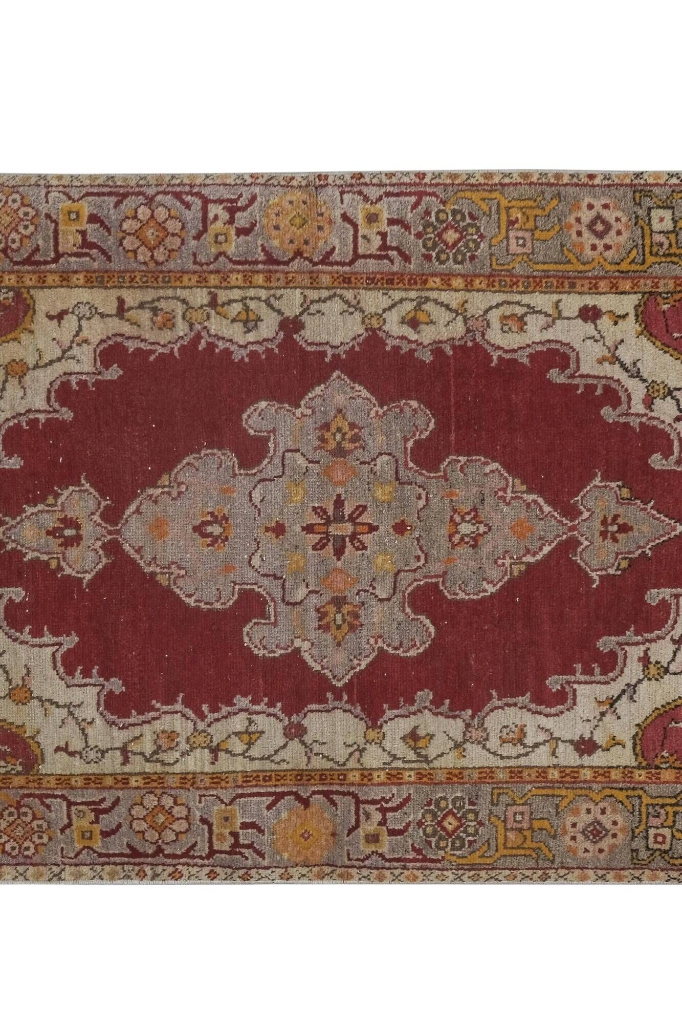 Tapis Oushak turc vintage 103x224 cm