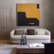 Contemporary abstract painting "Halo" square