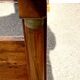 Empire period sleigh bed in solid walnut 19th century