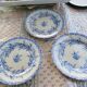3 English earthenware plates