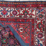Handmade vintage Persian Malayer rug 129cm x 219cm 1960s