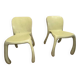 Pair of 50's 70's designer fiberglass chairs