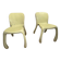 Pair of 50's 70's designer fiberglass chairs