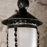 Wrought iron lantern, France, 1950s