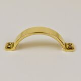 Up to 50 mid-century brass handles for doors, drawers, chests of drawers, Austria, 1950s.