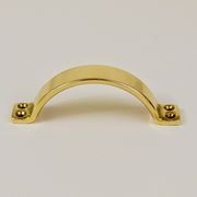 Up to 50 mid-century brass handles for doors, drawers, chests of drawers, Austria, 1950s.