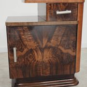 Pair of bedside tables by Jindrich Halabala for Up Zavody art deco 1950