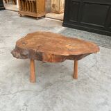 Primitive elm coffee table