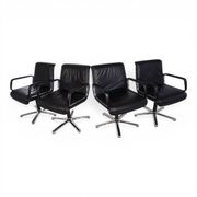 Set of 4 Wilkhahn Delta swivel chairs by Delta Design, 1970