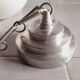 Art Deco white opaline glass globe pendant light
