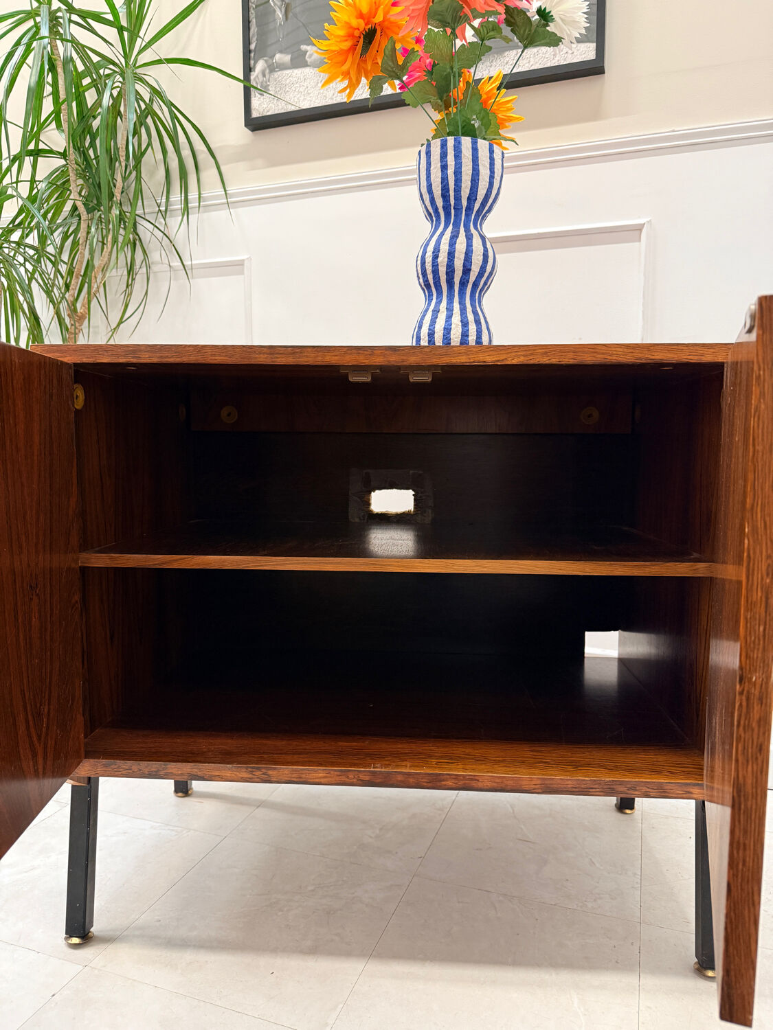 Modernist rosewood sideboard