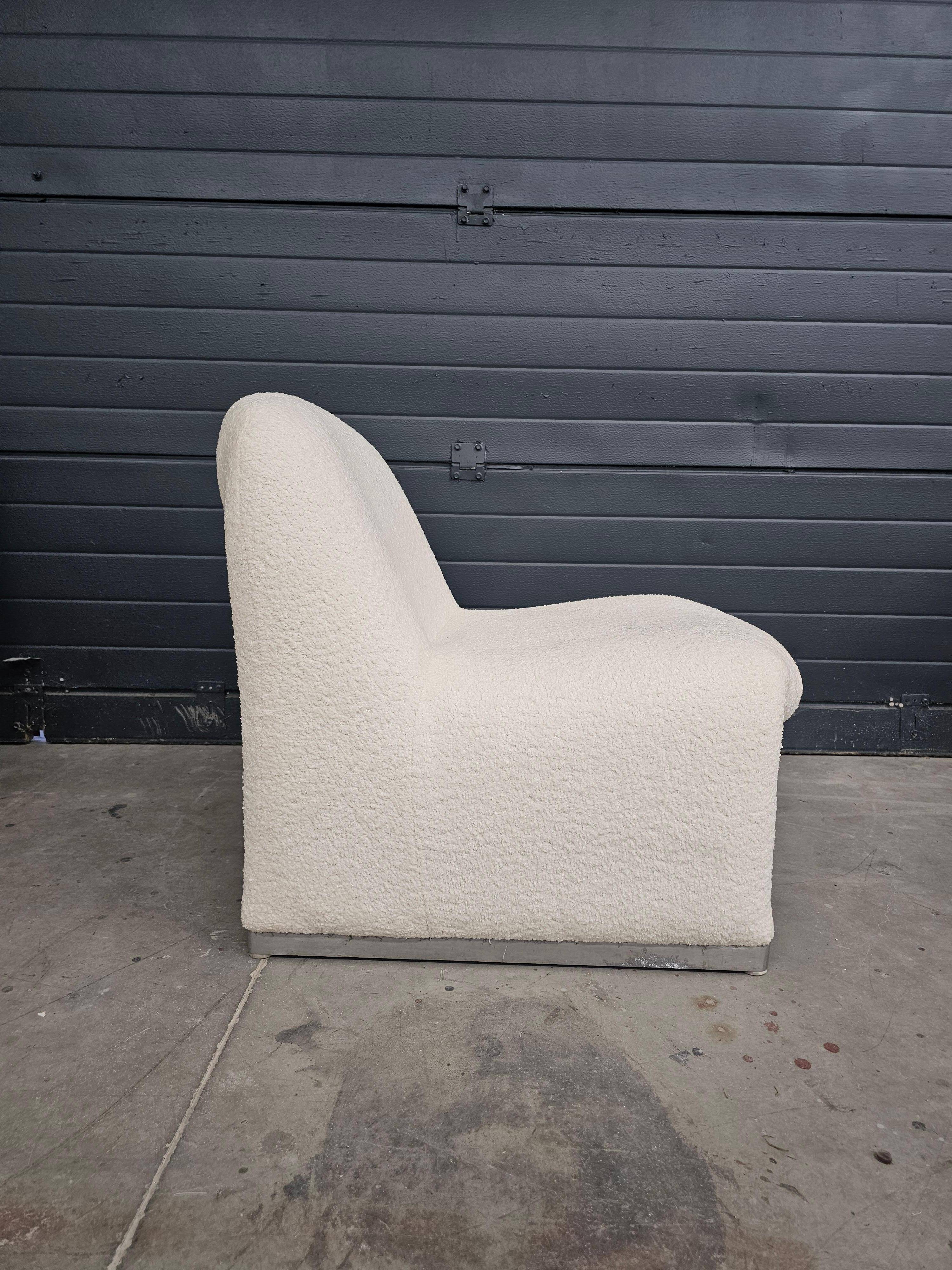 Fauteuil Alky en bouclé par Giancarlo Piretti pour Artifort