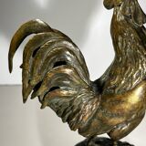 French bronze rooster sculpture, 19th century