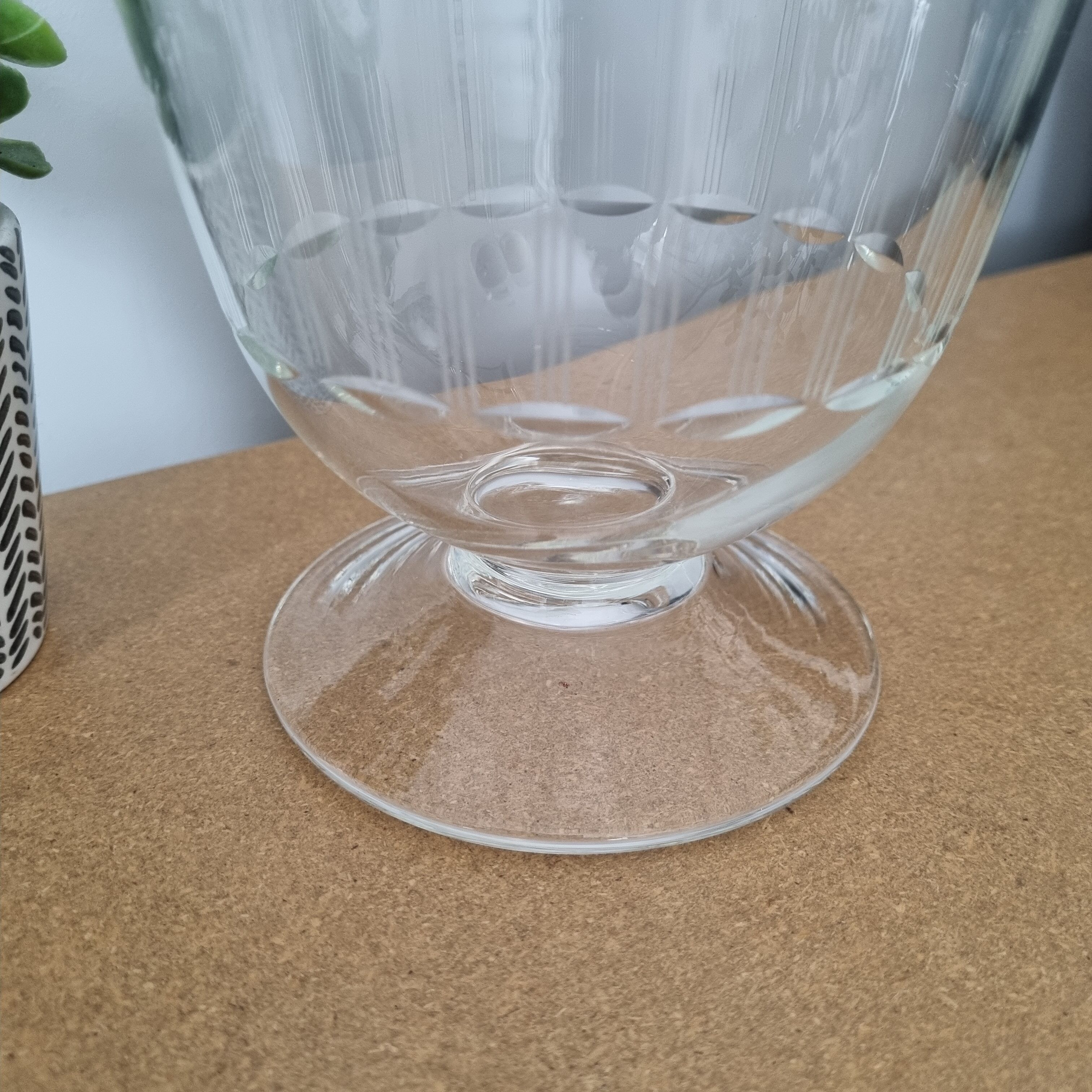 Antique pitcher in blown glass