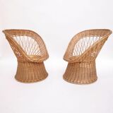 Corolla chair in rattan
